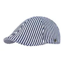 VOBOOM, летняя, плоская кепка, мужская, в полоску, темно-синий, белый, газетчик, кепка, s, Cabbies, шляпа водителя, головной убор для гольфа, 147