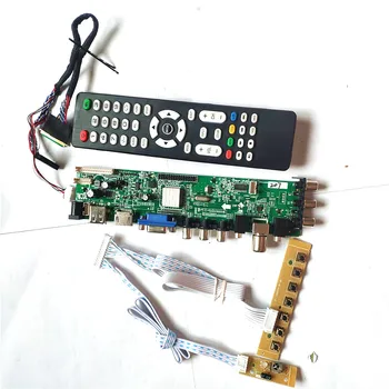 

Fit LTN140AT20-D01/B01/301/401/501 screen AV HDMI VGA USB DVB 3663 TV digital upgrade 1366*768 40 pin LVDS LCD drive board Kit