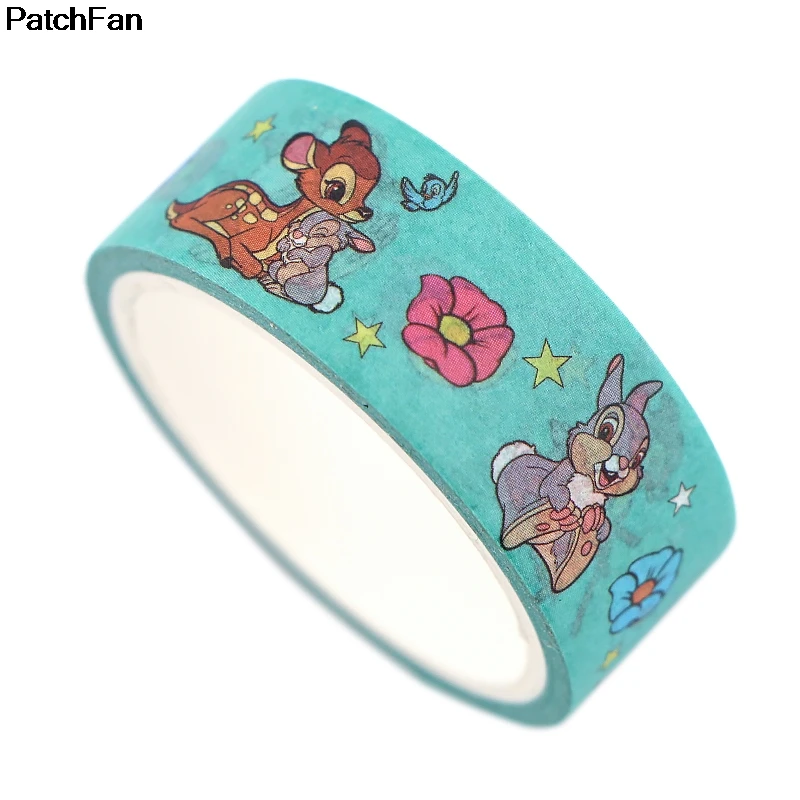 Patchfan мультяшный олень Забавный DIY Скрапбукинг липкий клей Васи бумага маскирующая лента печатные узоры наклейки A2596