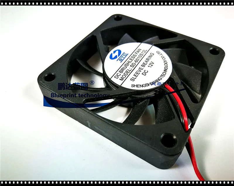 STC 6010 6 см/см 60*60*10 мм 1 2 в компьютерное шасси Бесщеточный вентилятор охлаждения