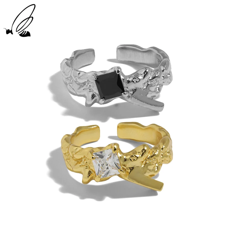 S'STEEL Sterling Silver Shiny Zircon 925 Ring For Women Adjustable Luxury Boho Minimalist Wedding Gift Fine Jewelry Accessories |