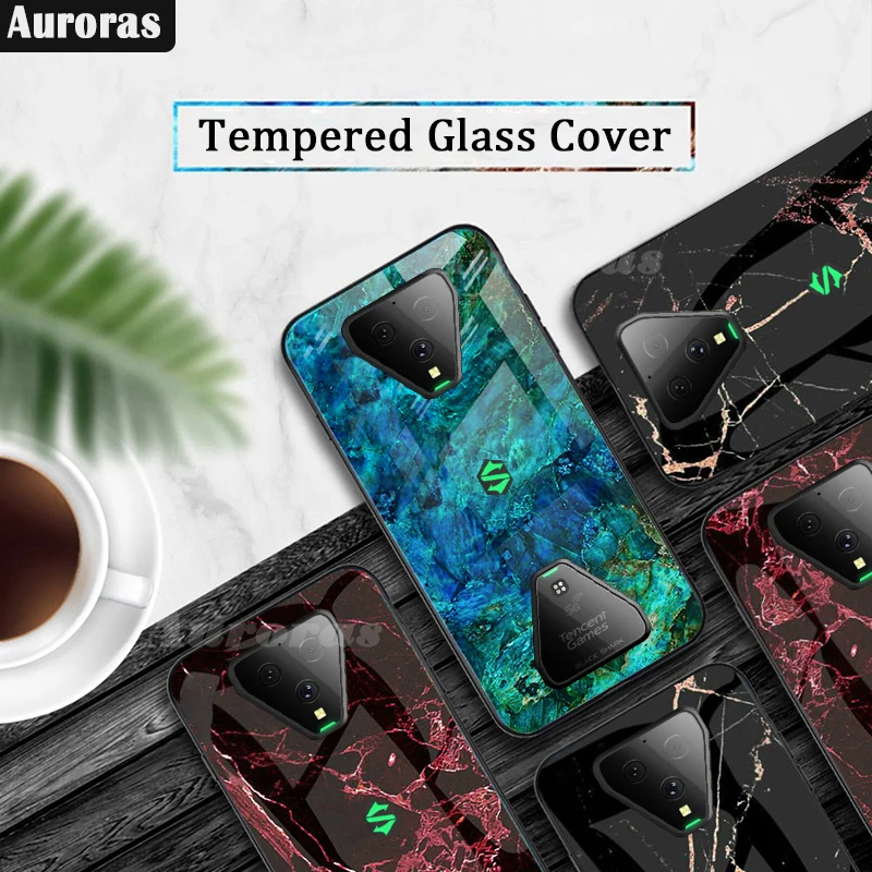 Auroras For Black Shark 3 Pro Case Tempered Glass Soft Silicone Frame Cover Marble Print For Xiaomi Blackshark 3 Cover Funda Auroras For Black Shark 3 Pro Case Tempered Glass Soft Silicone Frame Cover Marble Print For Xiaomi Blackshark 3 Cover Funda