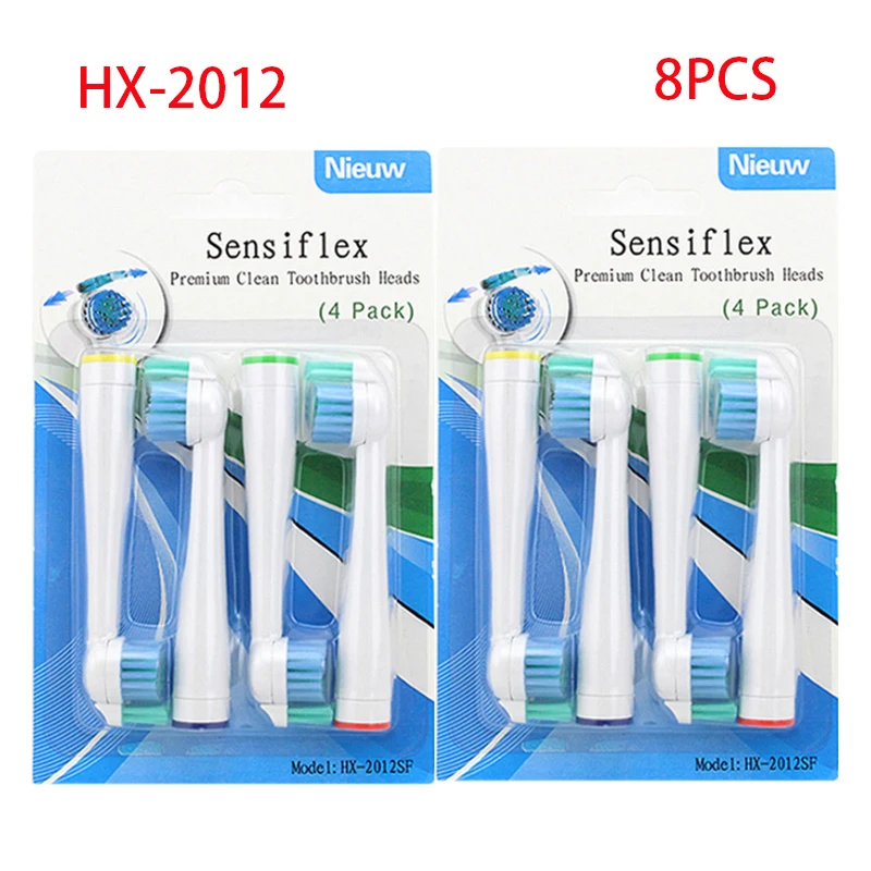8 шт. сменные головки для электрических зубных щеток hx6013/hx6014 /hx2012/hx6064|Насадки