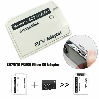 

Fully Compatible With All Playstation Vita Devices SD2VITA PSVSD Memory Card Pro Adapter For PS Vita Henkaku Memory Cards