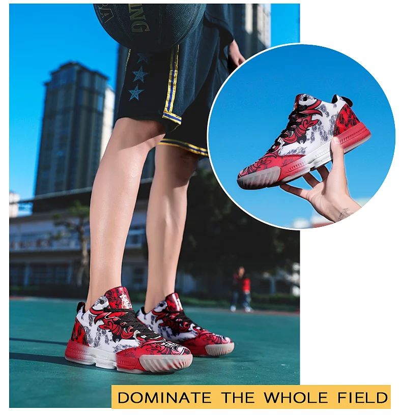 Уличная Мужская баскетбольная обувь; zapatillas hombre Deportiva; высокие дышащие мужские Ботильоны; кроссовки для тренировок; спортивная обувь