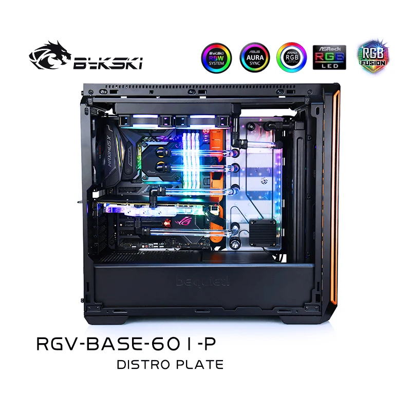 Bykski RGV BASE 601 водная доска для Zerozone Silent Base чехол Intel CPU водный блок и один графический