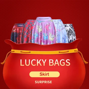 

10 pcs BIG SURPRISE Fashion women's asymmetrical skirt satin red New Styles a line pleated skirt Plus size