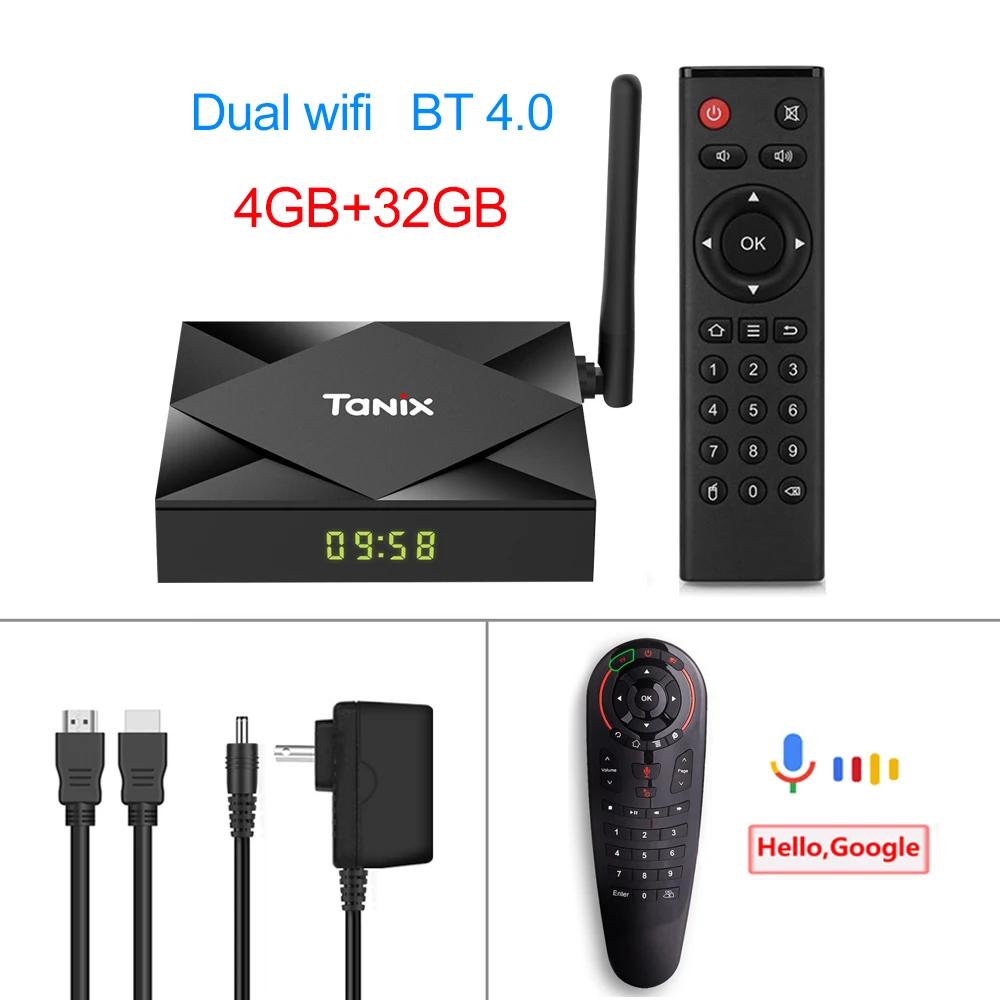 4GB 32GB G30 Tanix TX6S Android 10,0 Smart tv BOX Allwinner H616 4 ГБ 32 ГБ 64 Гб TX6 ТВ-приставка поддержка 4K Duble WiFi Youtube Netflix 2 ГБ 8 ГБ - Цвет: 4GB 32GB G30