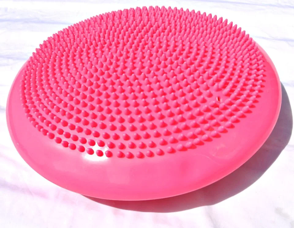 Newst Air Inflated Stability Wobble Cushion Balance Disc Twist Massage Workout Therapy Fitness Training Exercise Free Air Pump