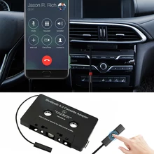 Car Audio Bluetooth 5.0 Car Cassette Adapter with Microphone 6H Music Time 168H Standby