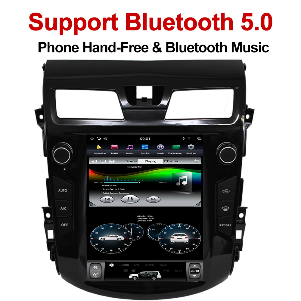 YAZH Android 8,1 Автомобильный мультимедийный блок для Nissan Teana 2013 с 10," ips дисплеем Bluetooth 5,0 Carplay