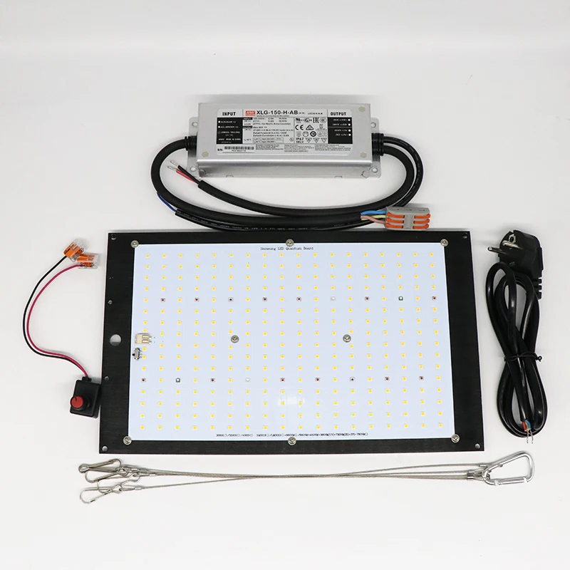 Superbright Samsung LM301H Dimmable 150w 3000K/3500K 660nm UV IR grow light quantum tech led board Switch with Meanwell driver