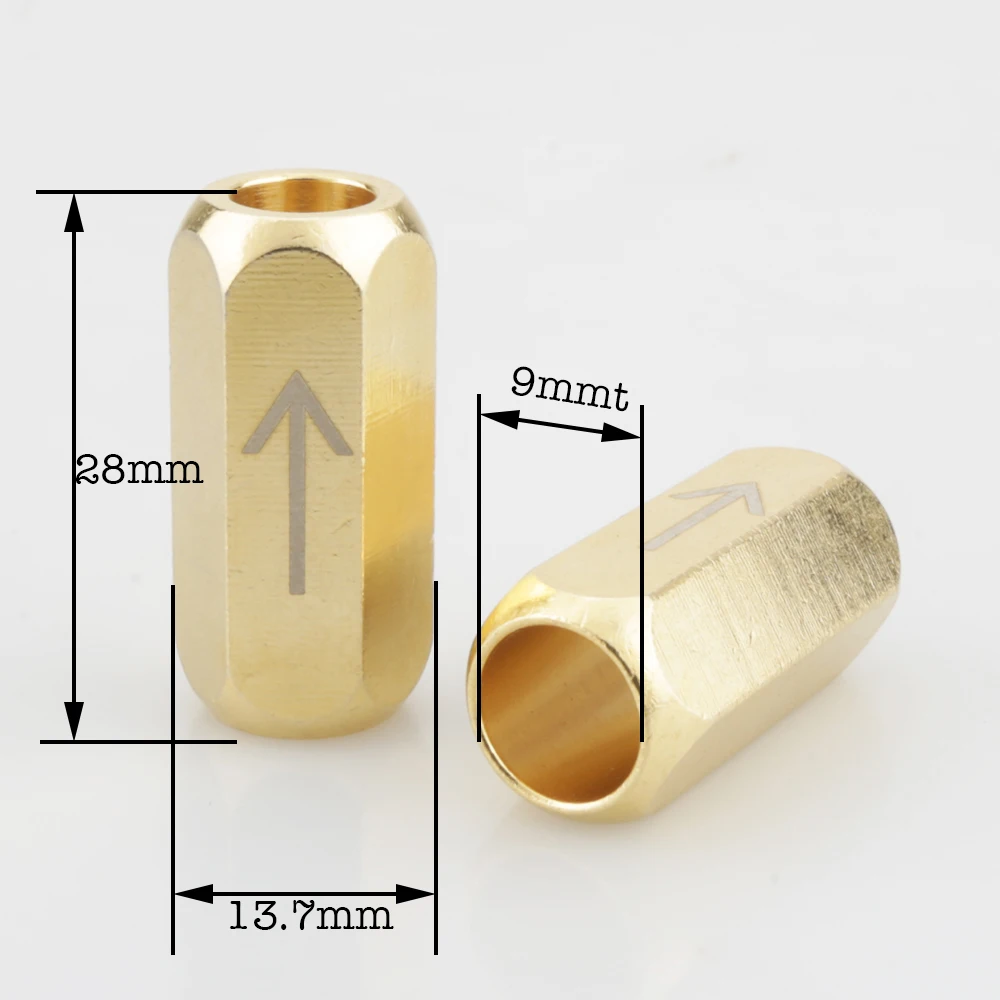 2pcs Audiocrast Audio Cable Gold Plated Pant Stabilizer Noise Suppressor EMI For DIY USB Analogue Cable HIFI