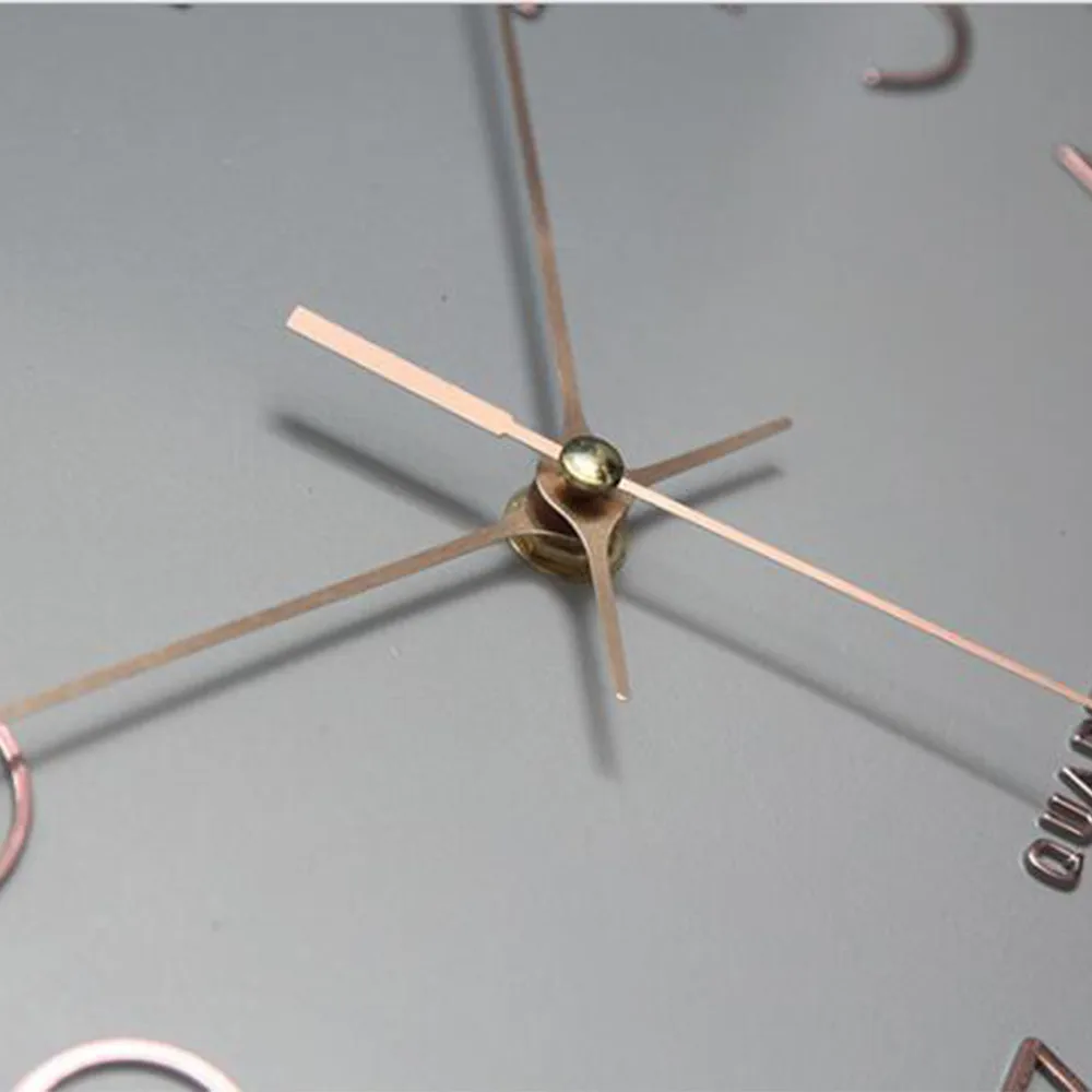 Современные шикарные Розовые Настенные часы скандинавские серые круглые подвесные часы для гостиной домашний декор для спальни тихие часы с механизмом