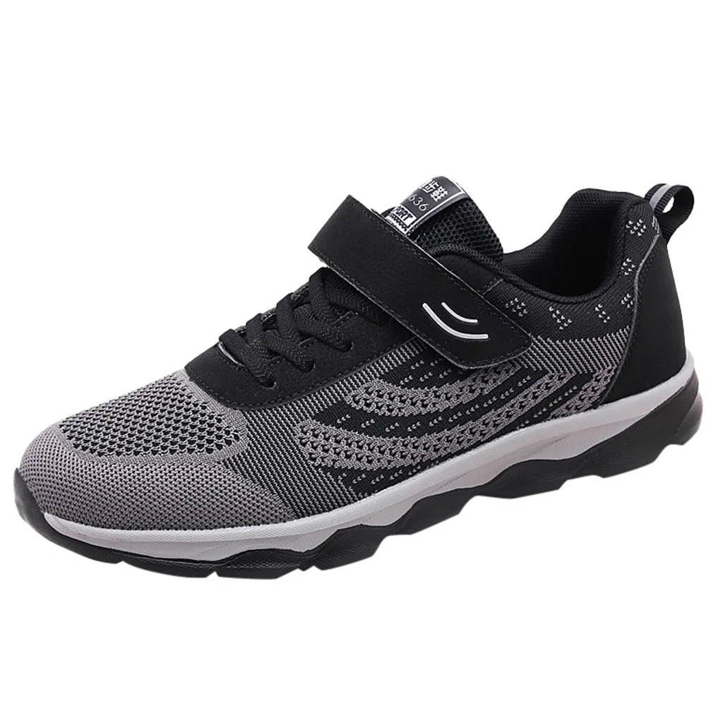 

Men's Lightweight Walking Jogging Footwear Older Shoes Middle-Aged Non-Slip Running Shoes for male Soft Bottom platform sneakers