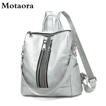 

Motaora Women's Backpack 2020 Diamond Leather Bag Multfunction Fashion School Backpacks For Female All-match Classic Backpack