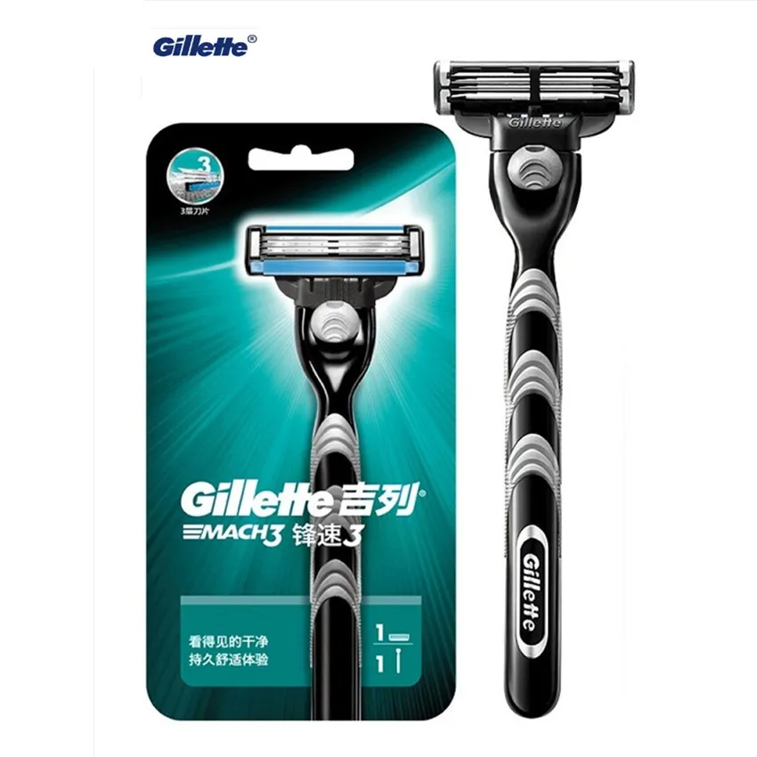 Gillette originais Mach3 3-Camadas de Lâminas de