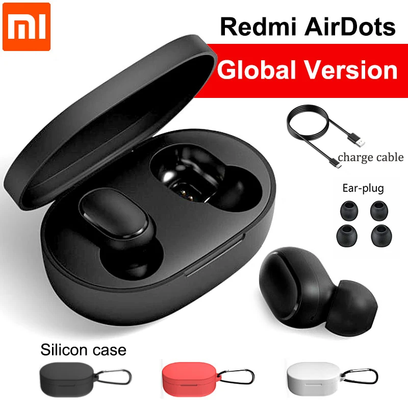 

Xiaomi Redmi Airdots TWS Bluetooth 5.0 Earphone Stereo Wireless Active Noise Cancellation With Mic Earbuds AI Control headphones