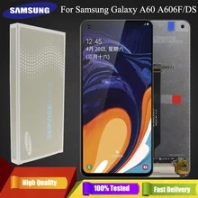 Супер AMOLED A60 lcd для samsung Galaxy A60 lcd A606F/DS A6060 A606FD ЖК-дисплей с сенсорным экраном дигитайзер сборка