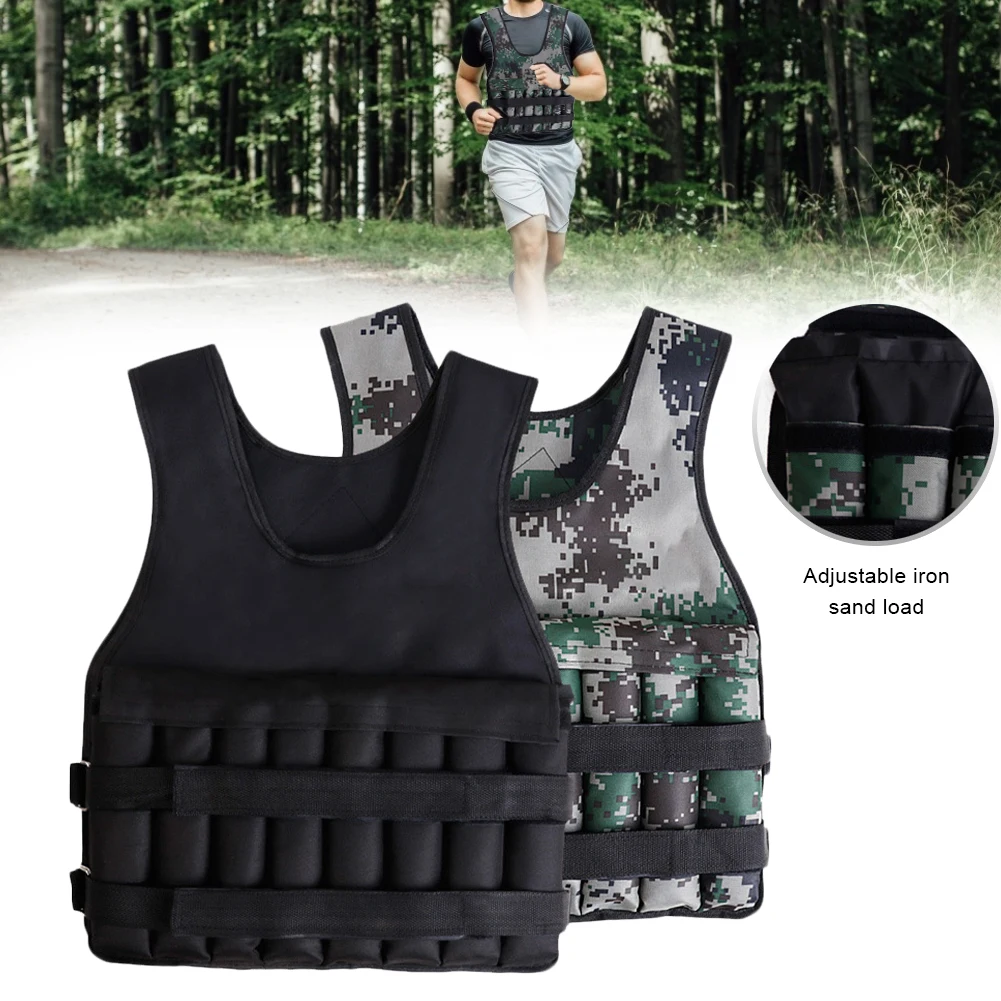 Loading Weighted Exercise Vest Adjustable 20KG Running Sling Weight