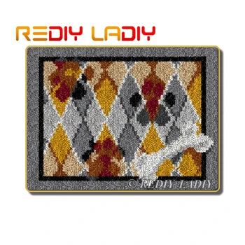 

Latch Hook Rug Paw & Bone Mat Crocheting Carpet Rug 100% Acrylic Yarn Sofa Cushion Mat DIY Carpet Rug Home Decor Hobby & Crafts