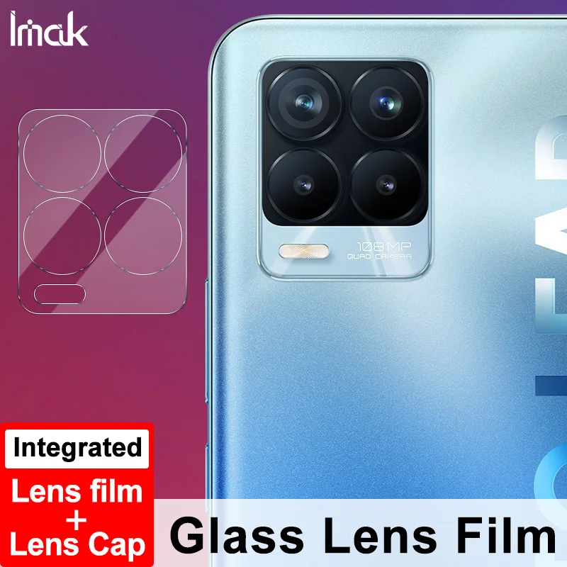 Для объектива камеры Realme 8 8Pro 4G фотосессия IIMAK 2 в 1 HD стекло износостойкость защита