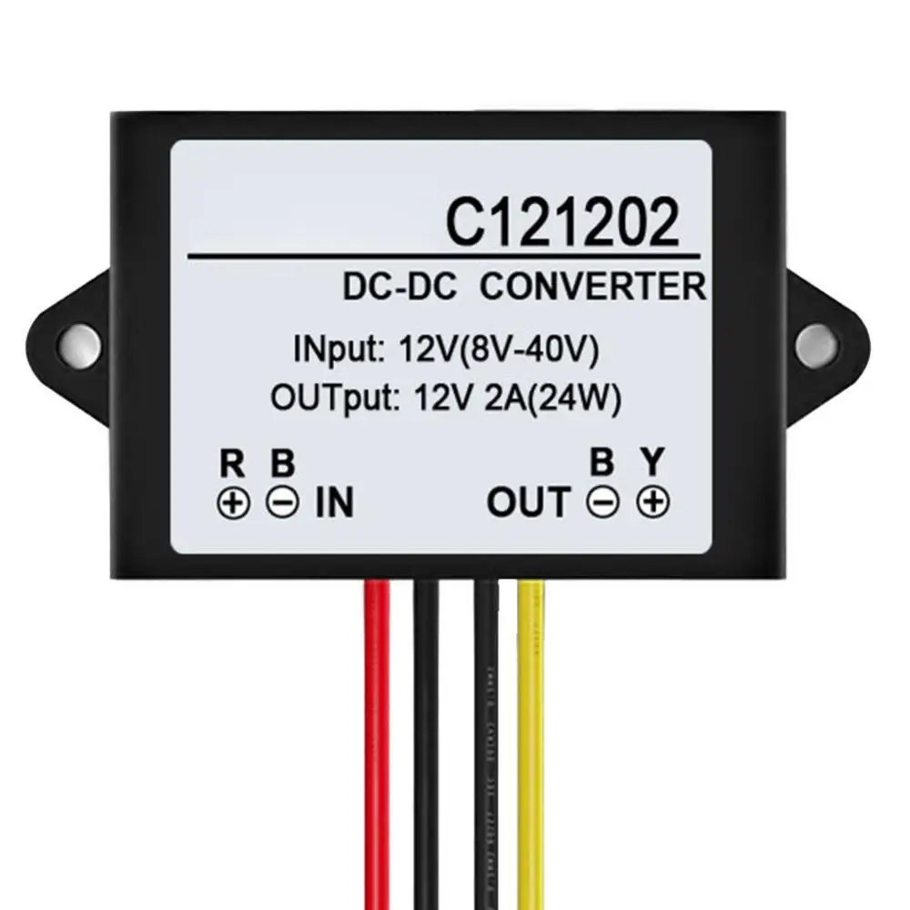 Регулятор напряжения 12V C121202 DC к 2A водонепроницаемый стабилизатор адаптер |