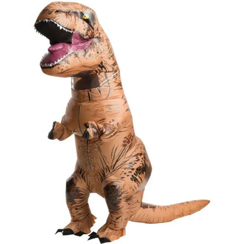 

Halloween Adults Inflatable Dinosaur Mascot Costume Suits Dress Cosplay Blow Up Party Game Advertising