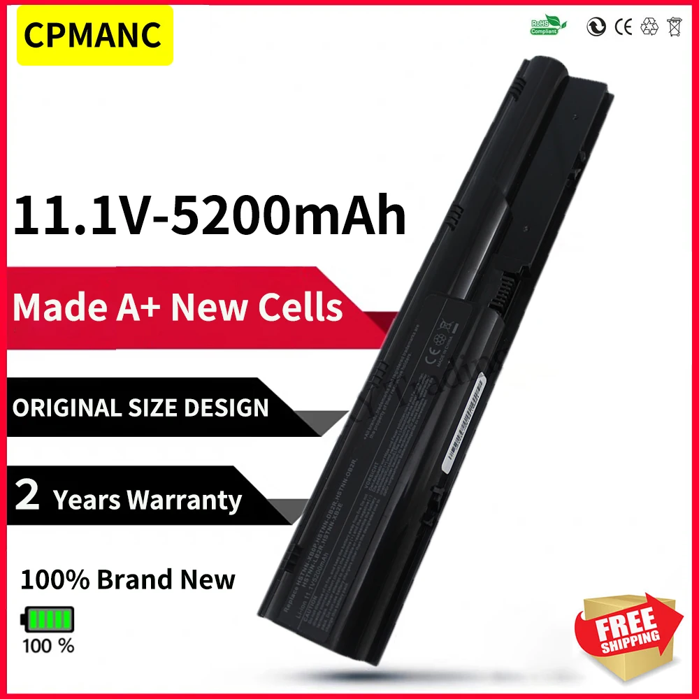 Bateria para Laptop 5200mah hp Probook 4330s 4431s 4331s 4430s 4435s 4436s 4440s 4441s 4446s 4530s 4535s 4540s 4545s