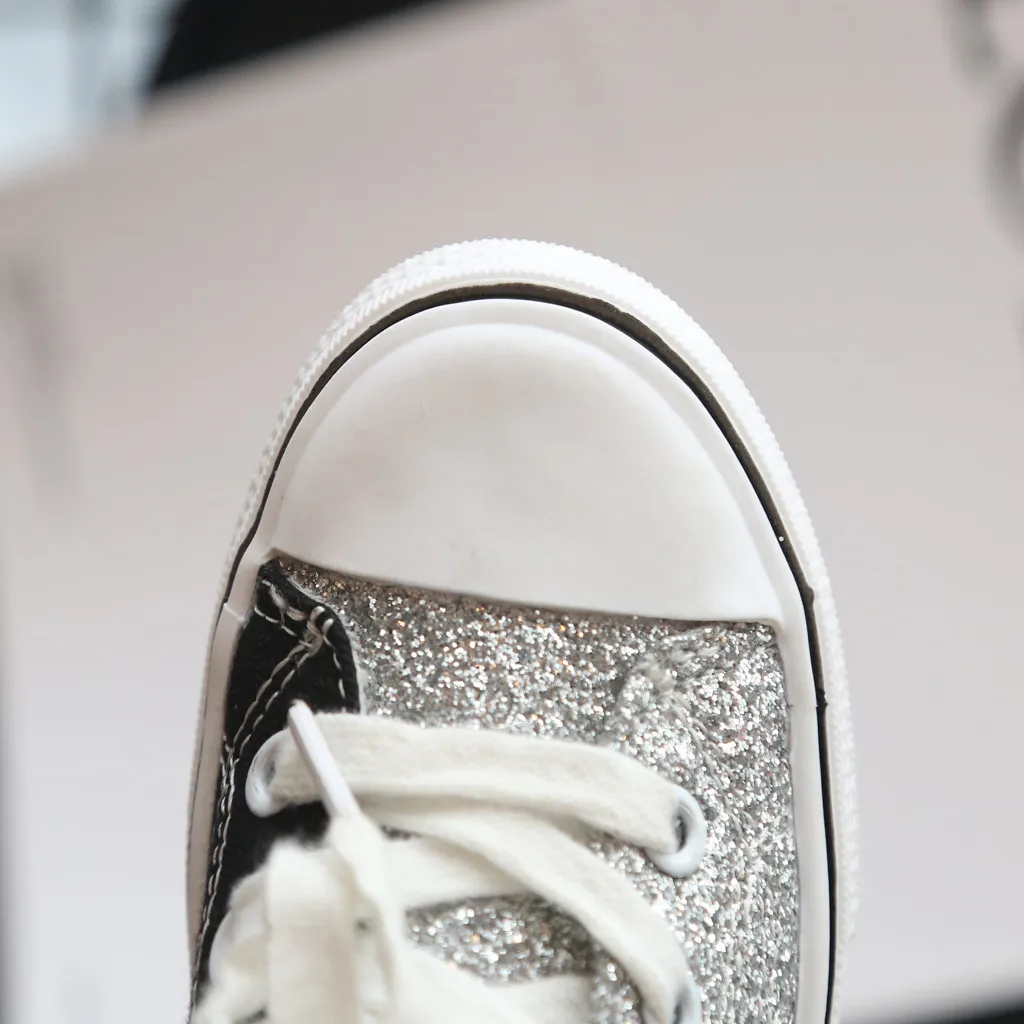Toddler Infant Kids Baby Girls And Boys Fashion Bling Canvas Casual Shoes Kids Shoes for Girls Jeans Denim Casual Canvas Shoes