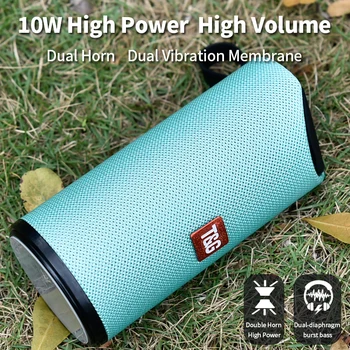 

TG Brand 3D Stereo Sound Box Portable Wireless Bluetooth Speaker Outdoor Waterproof Dual Bass Speakers FM Radio Handsfree TF