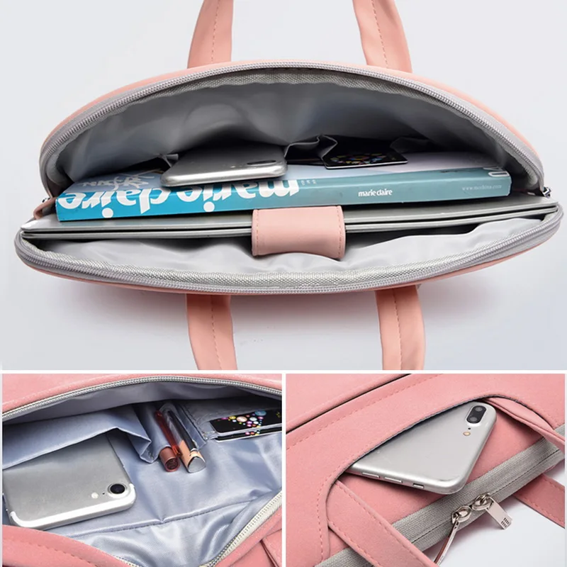 Женская сумка для ноутбука Litthing из искусственной кожи переноски портфель Macbook