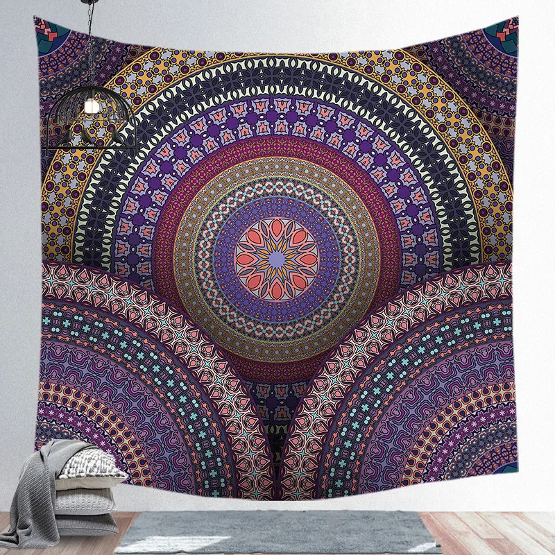 Гобелен настенная Мандала серии пляжное полотенце с принтом коврик полиэстер тонкое одеяло коврик для йоги коврик-шарф ковер домашняя подушка - Цвет: tapestry7