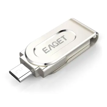 

EAGET V88 USB 3.0 USB OTG Pendrive 16GB 32G 64G Memory Stick Key Ring Hole Flash Drive for Android Phone Laptop PC