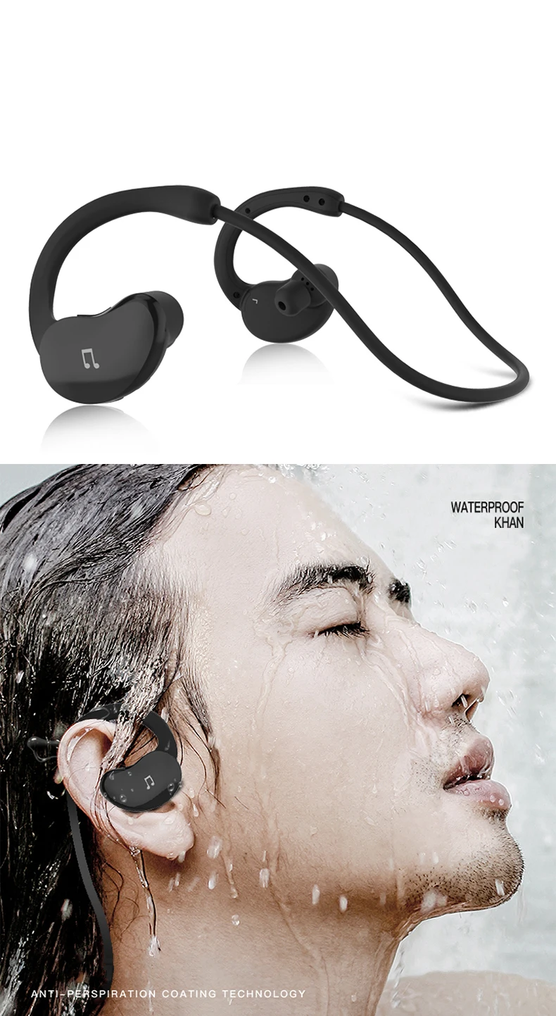 Mitvaz Bluetooth наушники 32 Гб MP3 плеер беспроводные наушники IPX6 водонепроницаемые спортивные наушники-вкладыши HD стерео