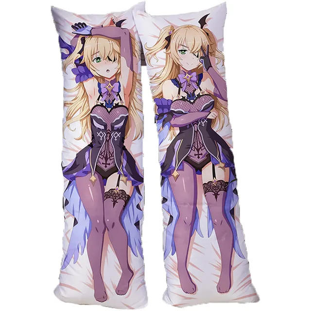 Genshin Impact Fischl Pillowcase,Plush Game Printed Hugging Pillow Case Bedding Soft Toy Sofa Car Decorative For Anime Fans