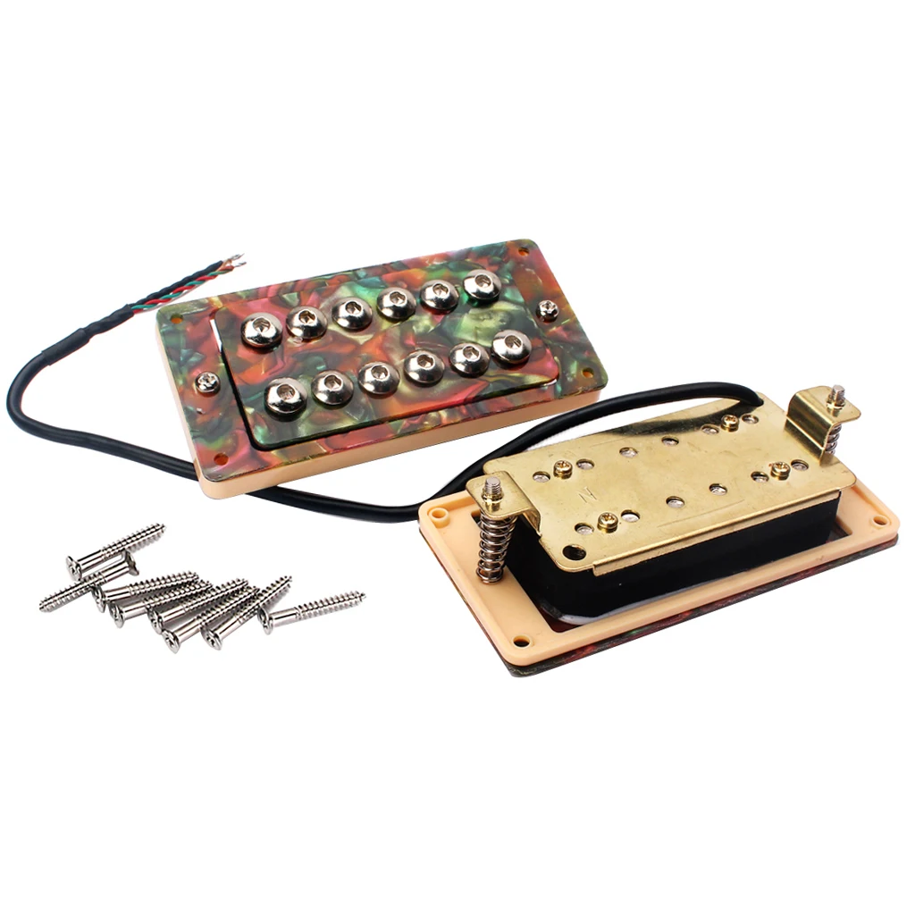 2 шт. гитары шеи мост двойной катушки звукосниматели набор Humbucker Пикап замены