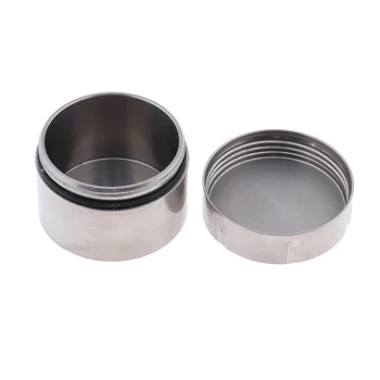 

Waterproof Titanium Pill Storage Box Tablets Capsules Bottle Case