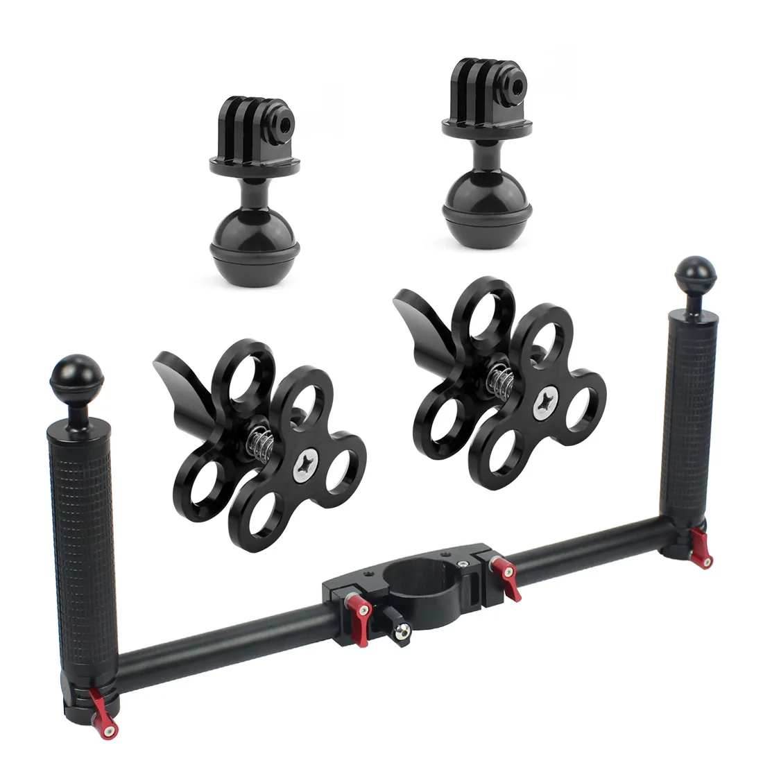 Set 2 BGNing двойной ручной карданный Стабилизатор камеры для Dji Ronin S Crane2, 2PRO Расширенная ручка ручки крепление на ручке аксессуары для камеры - Цвет: Set 2