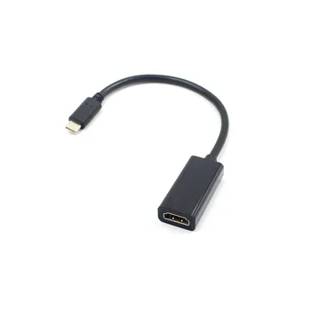 

USB Type C to HDMI HD Data Adapter Cable USB3.1 to HDMI for Computer Phone Connected HD TV Projection Black/Red