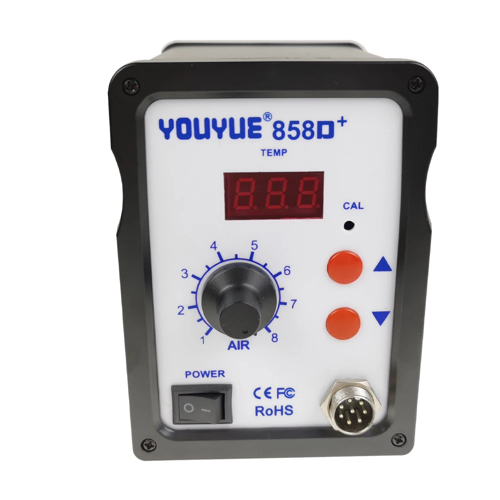 

Hot Air Gun ESD Soldering Station SMD Rework Station YOUYUE 858D+ Fan Digital Display SMT Soldering Welding Repair UYUE 858D+