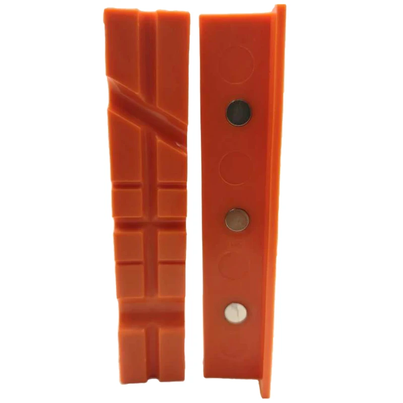 

6 inch Magnetic Bench Vice Jaw Pad Multi-Groove Vise Holder Grips Heavy Duty for Milling Cutter for Drilling Machine