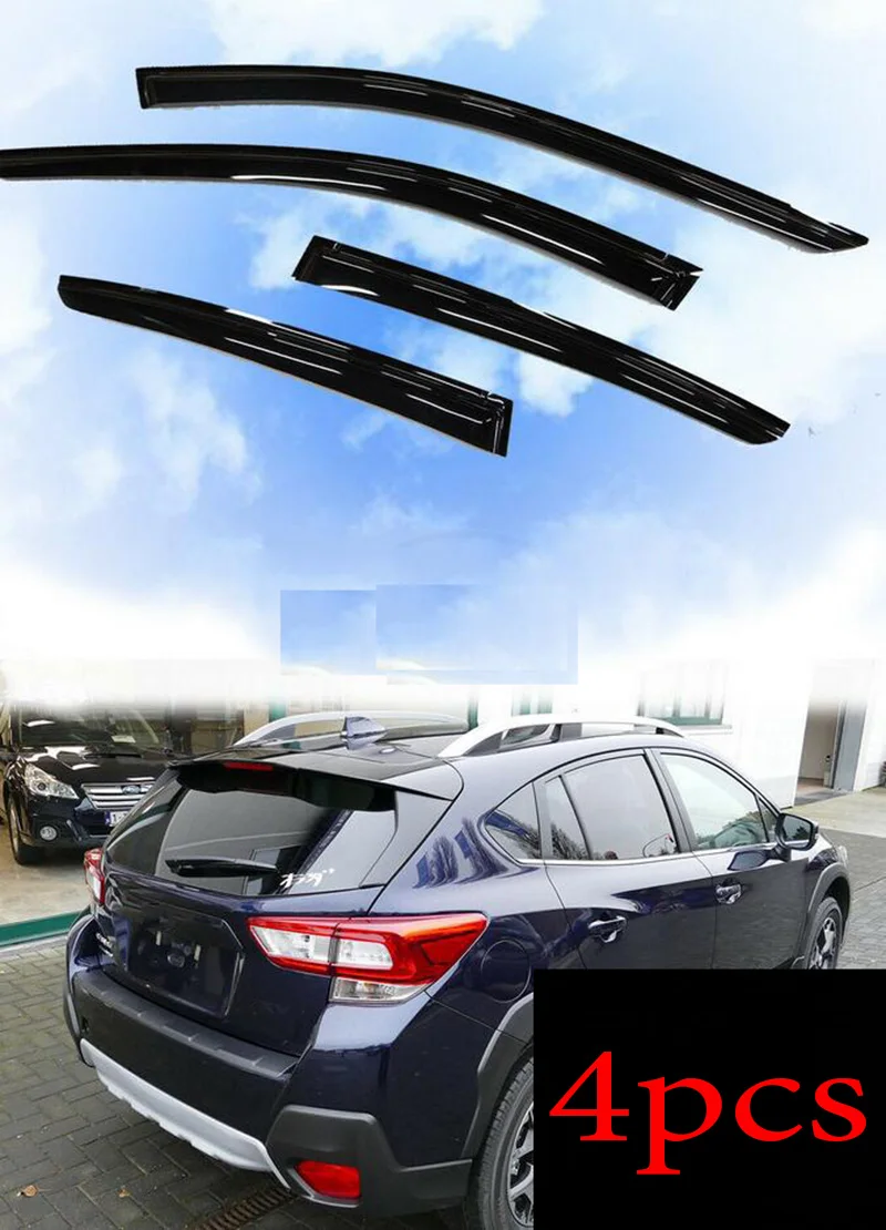Для Subaru XV Crosstrek Высокое качество Черный акриловый оконный козырек вентиляционный солнцезащитный козырек защита от дождя дверной козырек 4 шт