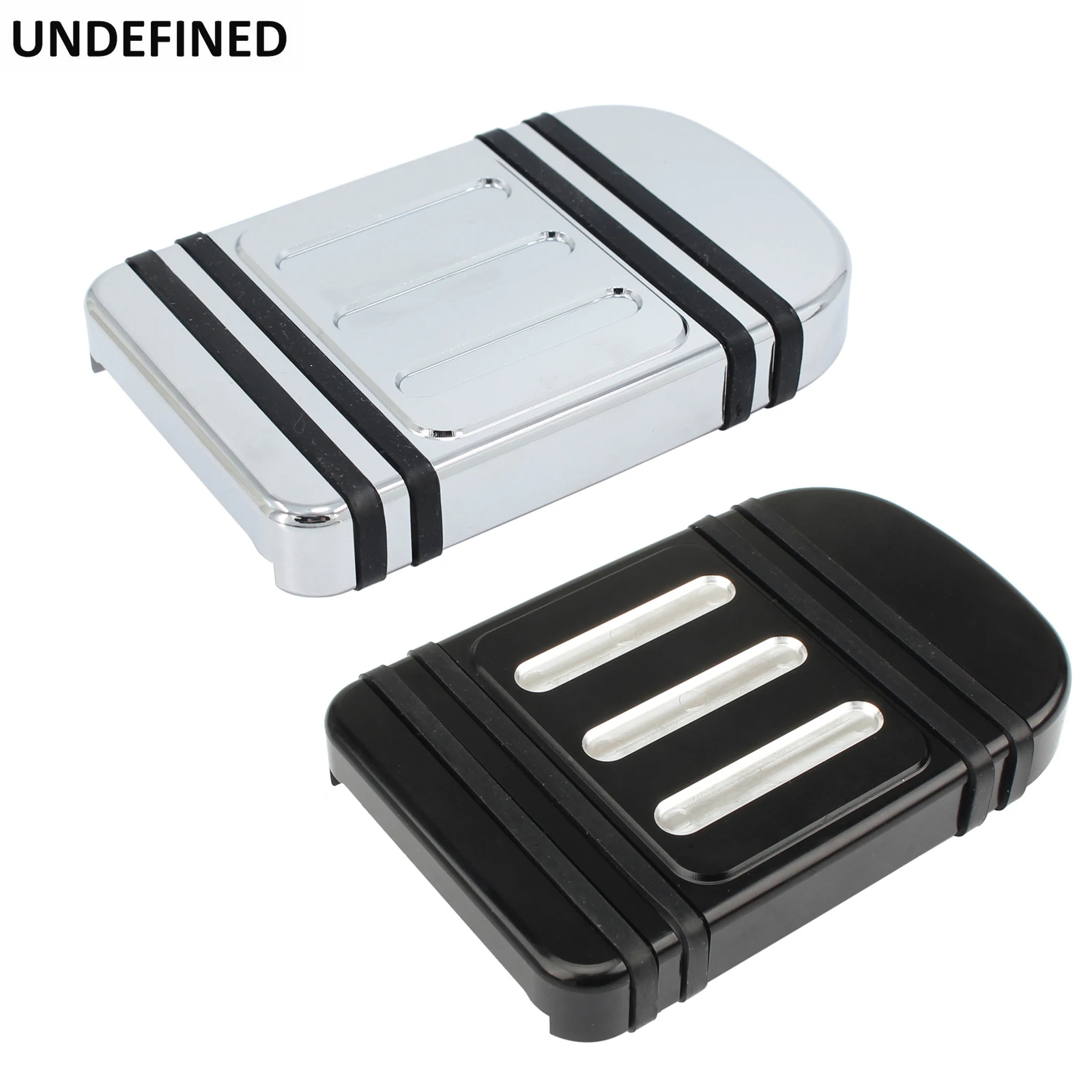 Motorcycle Black/Chrome Large Foot Pegs Footrest Brake Pedal Pad Cover For Harley Softail Touring CVO Electra Glide Dyna Fat Boy motorcycle accessories motorcycle footrests motorcycle foot pedals