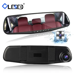 Для транспорта, с двумя объективами, автомобильная камера, зеркало заднего вида, Автомобильные видеорегистраторы, Автомобильный видеорегистратор парковки, видео регистратор, регистратор, видеорегистратор, full hd 1080p - изображение