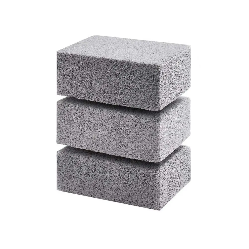 3PCS BBQ Clean Stone Grill Non Slip Kitchen Cleaning Brick Home Removing Stains Block Portable Odorless Outdoor Handheld