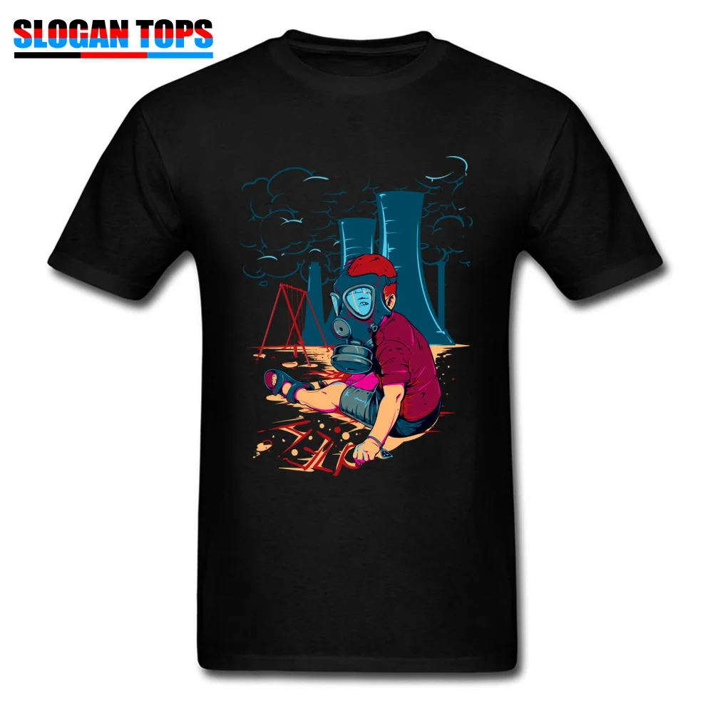 Masked Men T-shirt Help! Crazy Guys T Shirt Gas Mask Print Military Clothing Black Tops Cotton Tee Clothes Unique Designer | Мужская