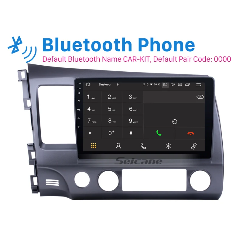 Perfect Seicane 10.1" Android 9.0 Car Radio GPS Navigation HeadUnit Player for HONDA CIVIC 2006-2011 left driving with SWC  WIFI 2