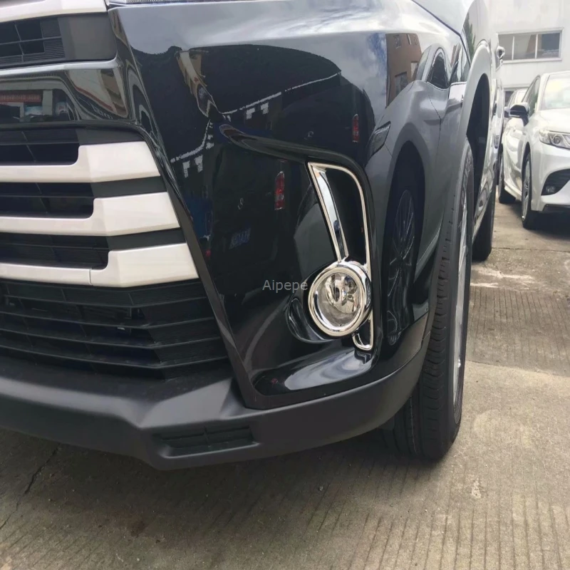 Для Toyota Highlander Kluger Facelift ABS Хром Передняя противотуманная фара крышка Накладка автомобильные аксессуары 2 шт