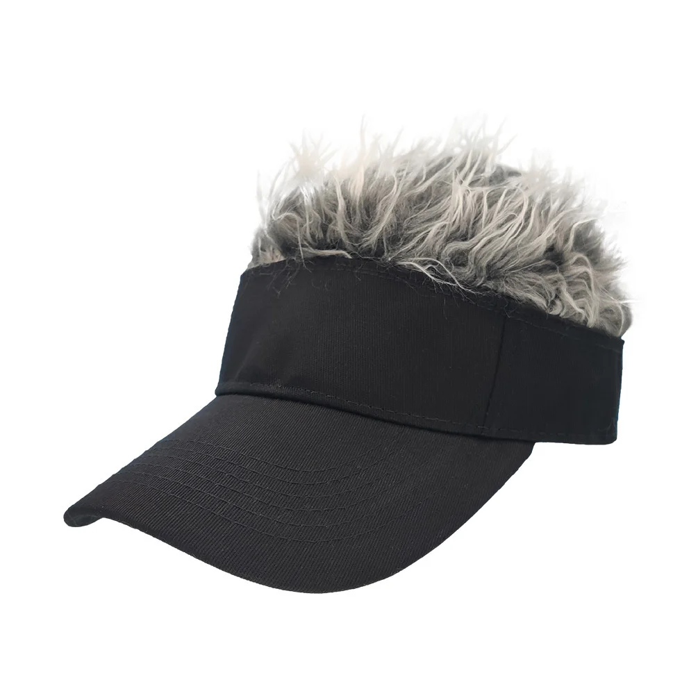 Fake Hair Baseball CapWig Peaked 